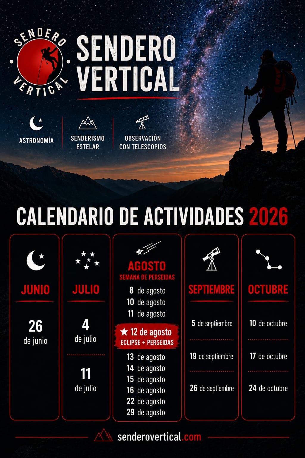 eclipse y perseidas. 12 de agosto